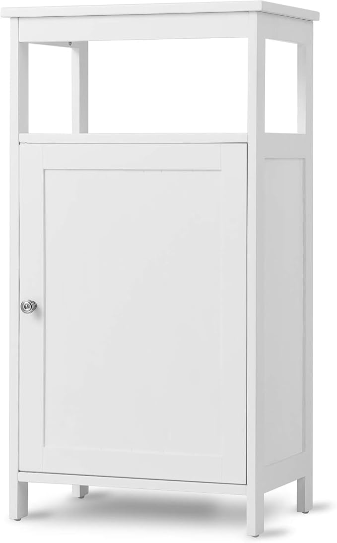 Floor Storage Cabinet, Multifunctional Side Storage Cabinet with Three-Position Adjustable