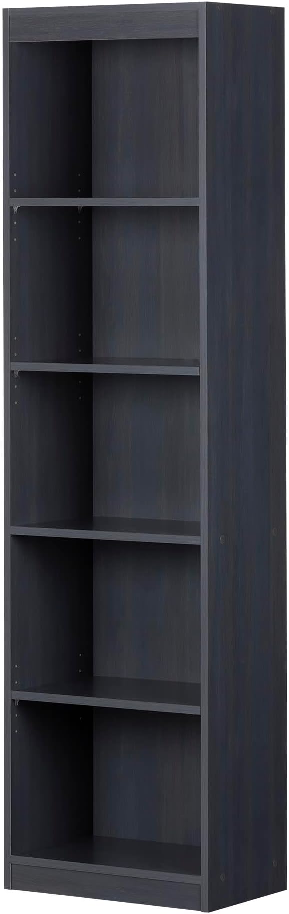 Axess 5-Shelf Narrow Bookcase, Blueberry