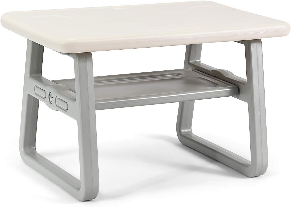 Kids Table and Chair Set, Children Activity Table & 2 Chairs w/Storage Rack