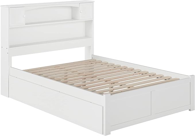 Newport Twin XL Platform Bed with Footboard and Storage Drawers, Grey
