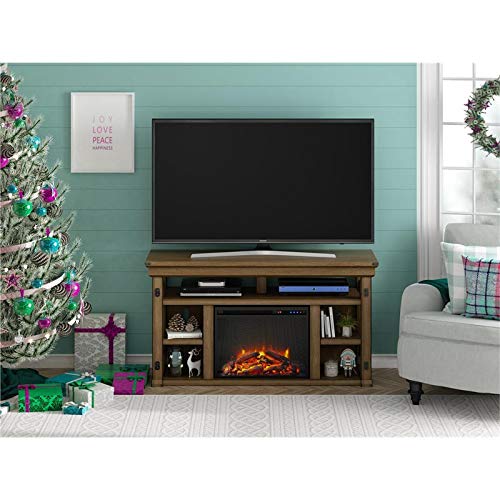 Wildwood Fireplace TV Stand for TVs up to 60", Rustic Gray