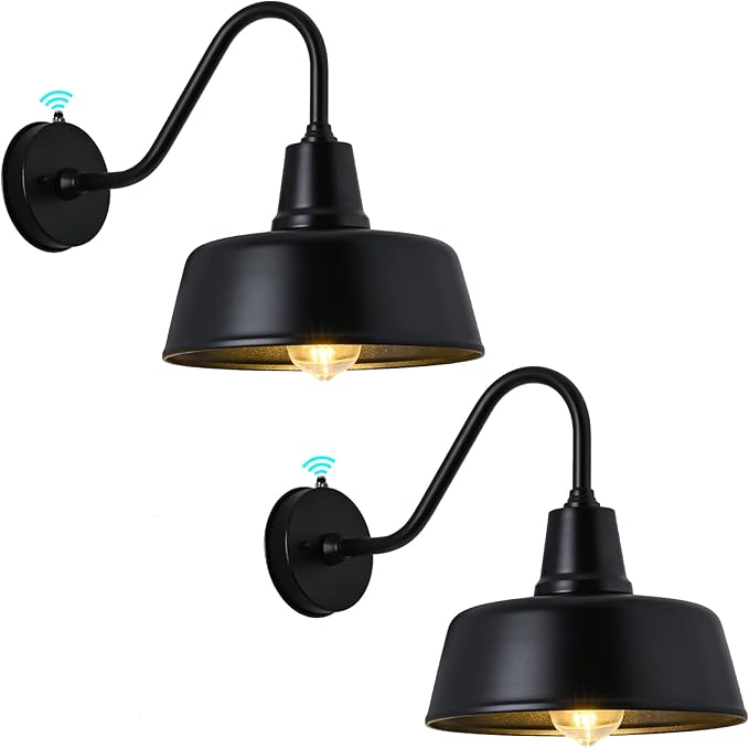 Outdoor Gooseneck Barn Light - Exterior Fixture Sconce Wall Light for Farmhouse