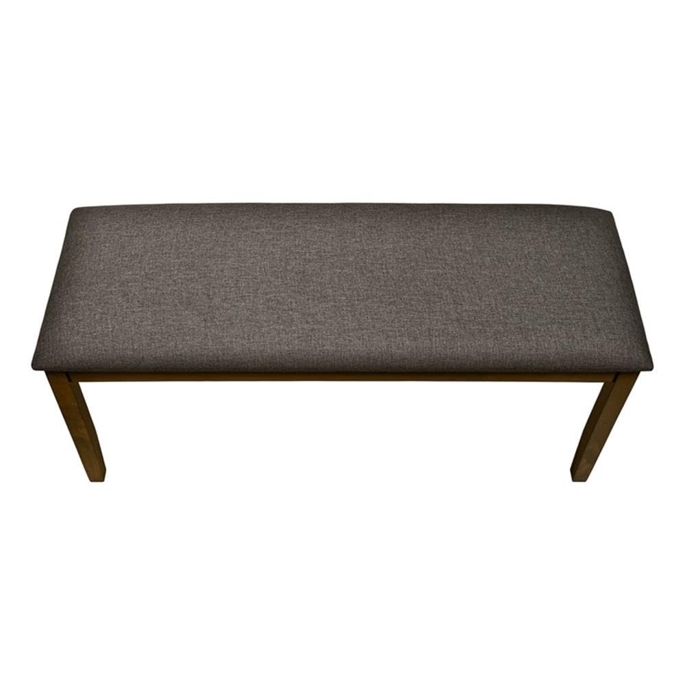 Rectangular, Upholstered, Wood, Dining Room Bench