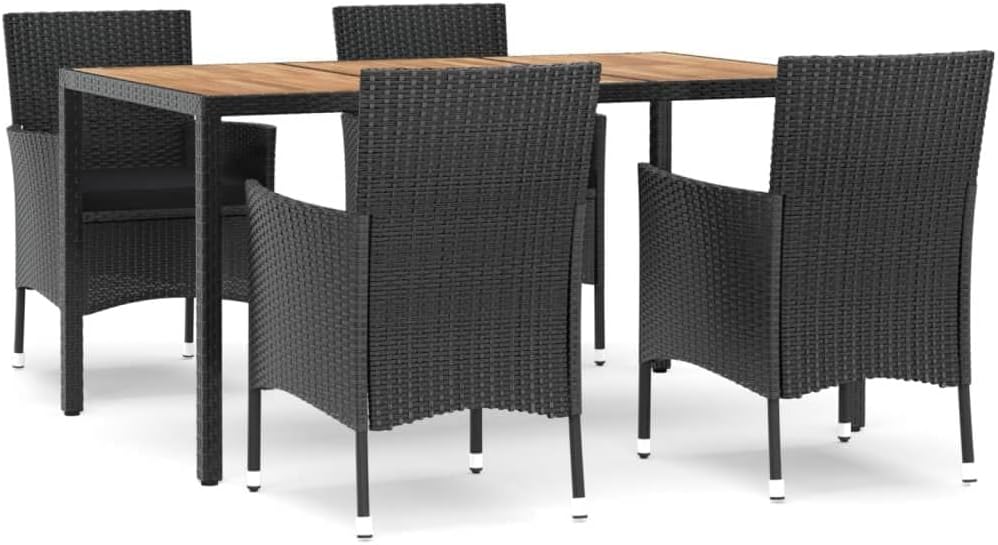 Elegant 5-Piece Patio Dining Set for Cherished Moments, Comfortable Cushions