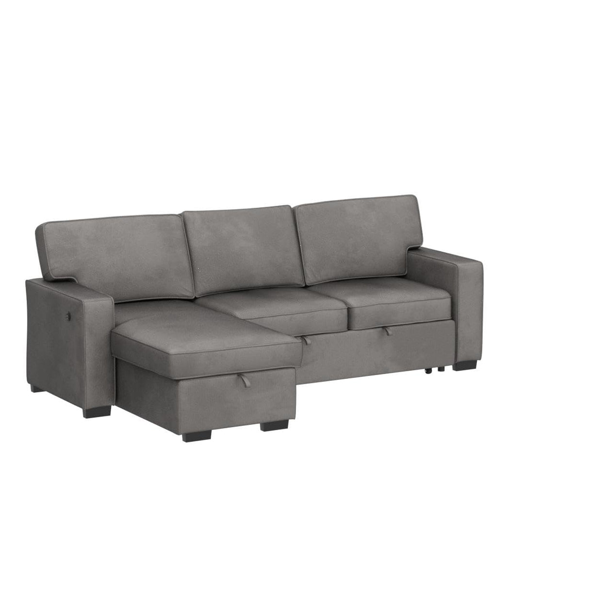 Convertible Sleeper Sofa 3 in 1, Chenille Modern L-Shaped Couches