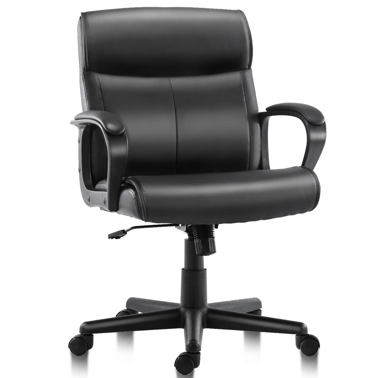 Home Office Chair Mid-Back Office Computer Desk Chair with Armrest Adjustable