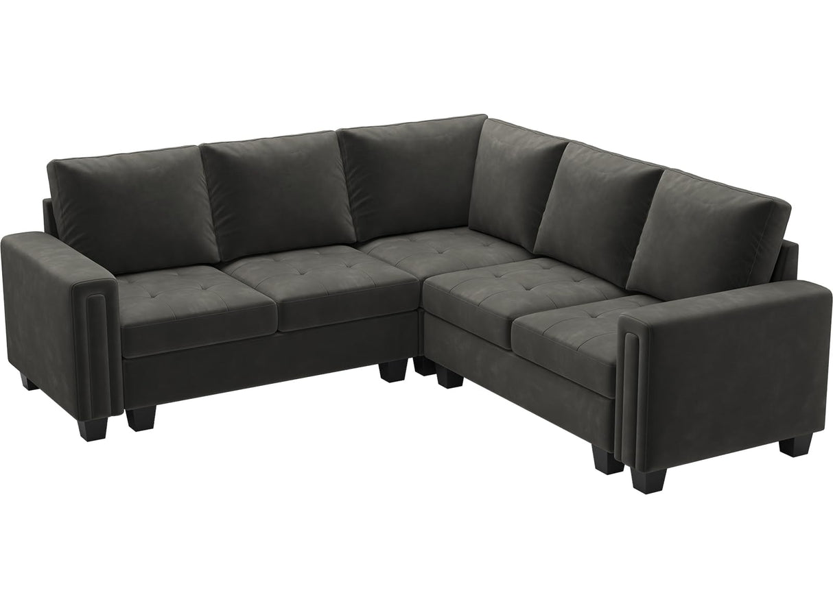 9 Velvet Modular Sectional Sofa Convertible Sectional Sofa Couch