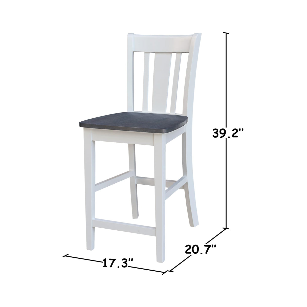 Concepts Chairs Dining Table Set, White/Heather Gray