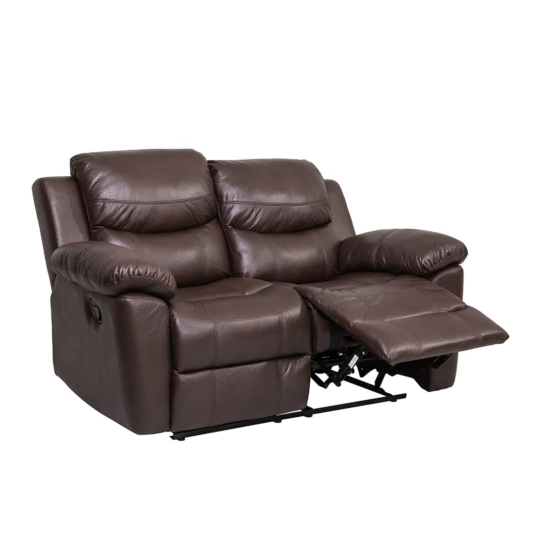 Pieces Bonded Leather Recliner Furniture Sofa Set, Reclining Chair and Reclining Loveseat