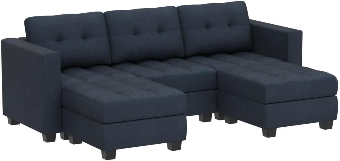 Modular Sectional Sofa Couch with Double Chaises U Shaped Sectional Sofa