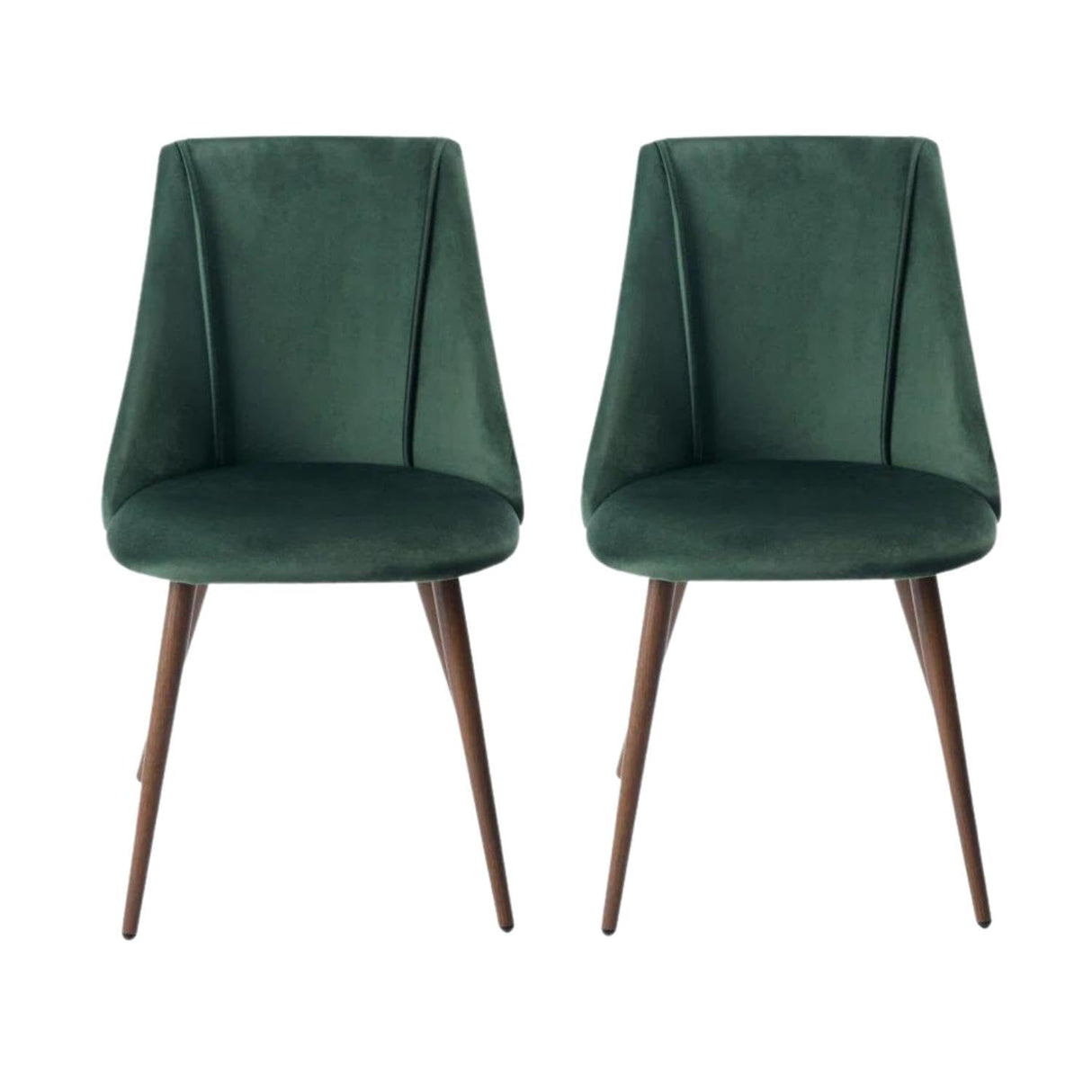 Dining Chairs Set of 2, Velvet Upholstered Kitchen Chairs Modern Dining Room Side Chairs
