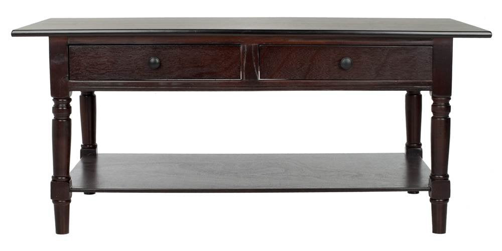 American Homes Collection Boris Dark Cherry Coffee Table