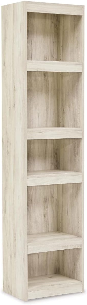 Derekson Rustic Pine Grain Finished Pier with 3 Adjustable Shelves, Multi Dark Gray