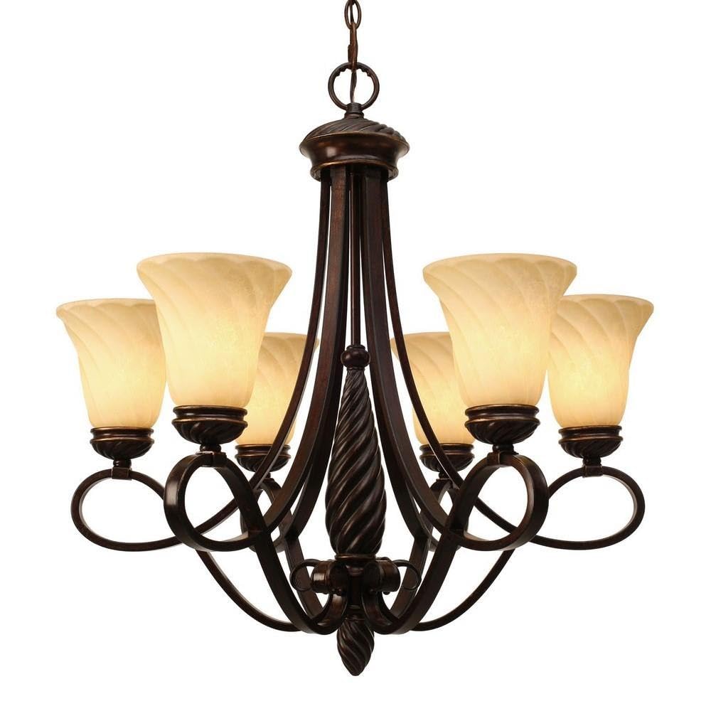 Chandelier 6 Light in Variety of Style 28.5 inches High by 27.5 inches