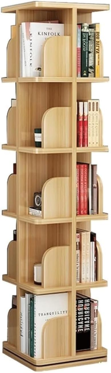 Simple Bookshelf Bookshelf Floor Standing 360° Rotating Bookshelf Living Room Study