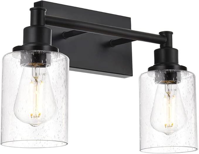 Mid Century Modern Wall Mount Light Matte Black 4-Light Bathroom Vanity Light