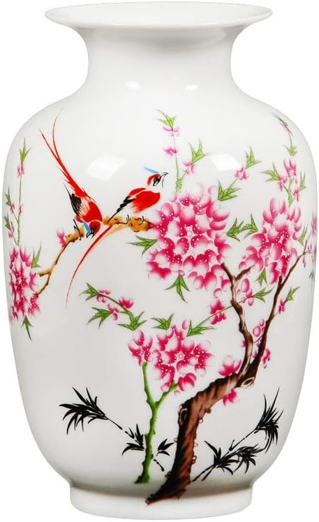 Decoration 1 Piece Ceramic Vase White Plant Dried Flowers Flower Holder Home Hand