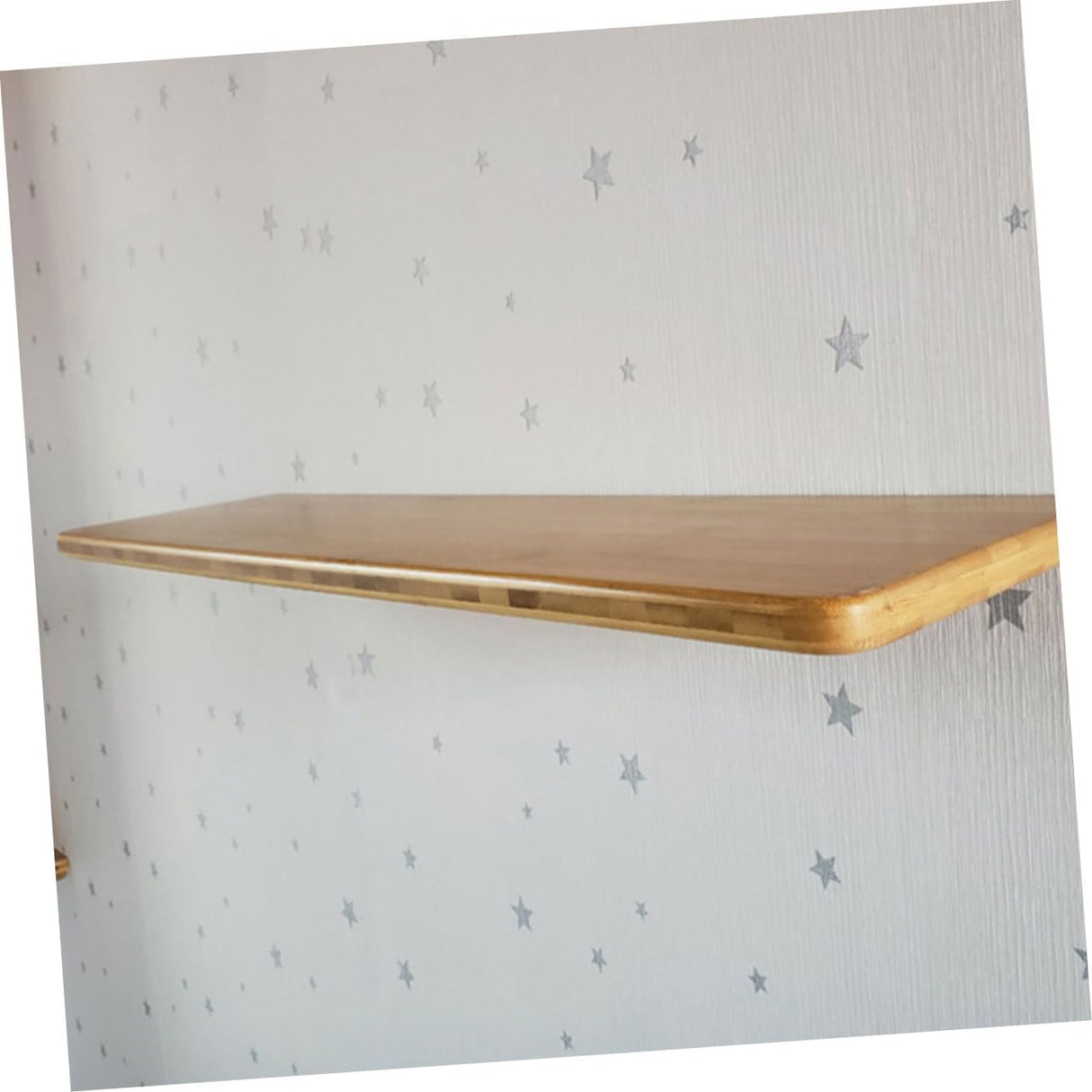 Bamboo Wall Shelves 2 Pcs Set 20CM and 30CM Wall Decor Book Storage Rack Easy