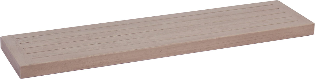 36" Moa-Elite Gray Teak Floating Wall Shelf