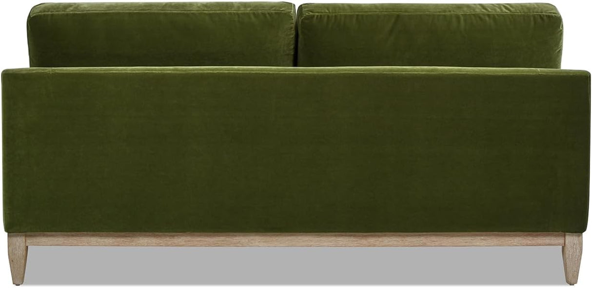 Pasadena 75.5" Modern Farmhouse Sofa, Olive Green Performance Velvet