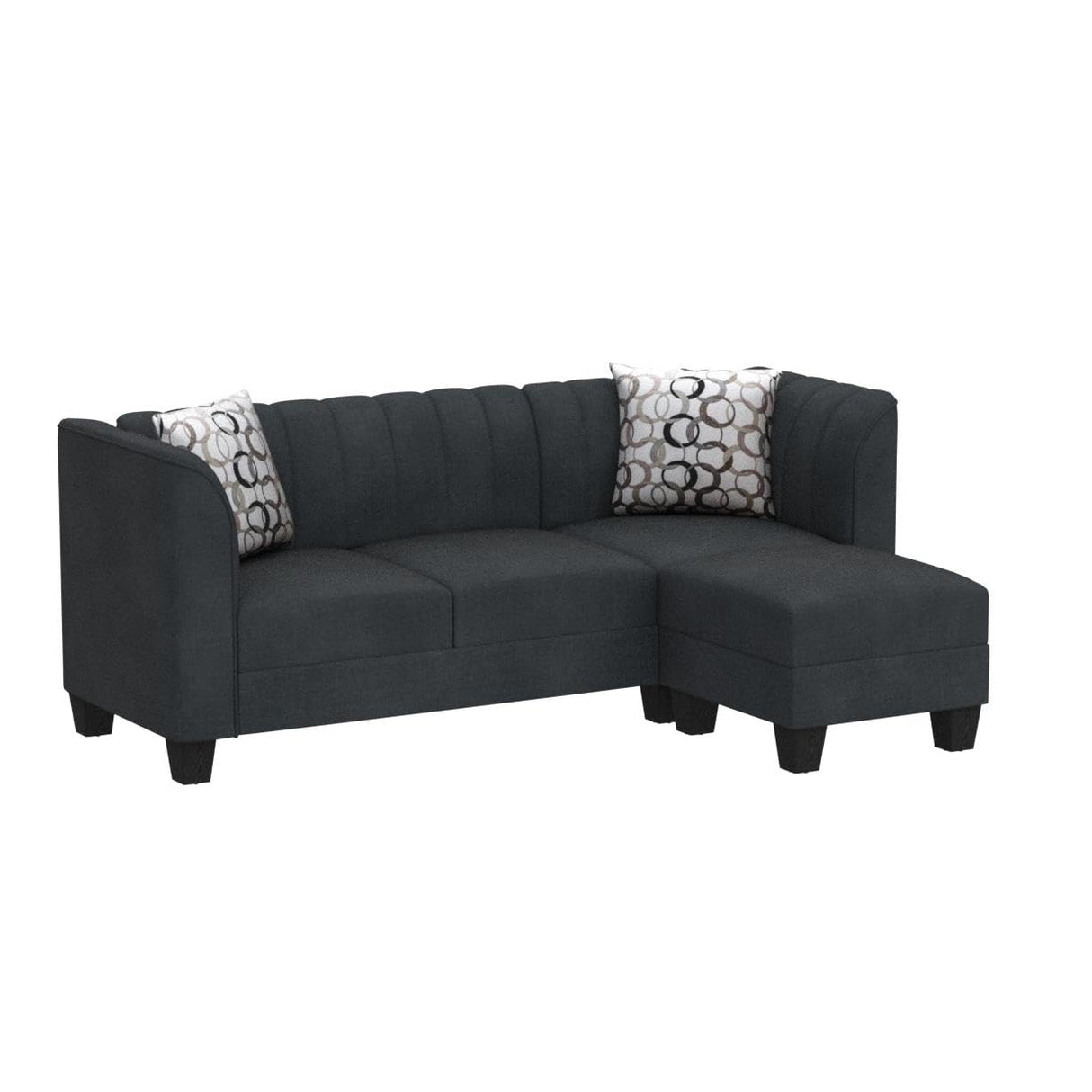 Upgraded Convertible Sectional Sofa Couch, 3 Seat L Shaped Sofa with High Armrest Linen Fabric Small