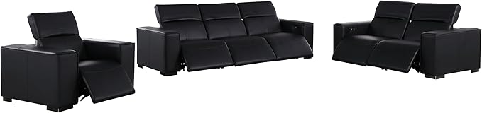 Umbria 3 Piece Power Recliner Sofa Set | Couch, Loveseat and Chair