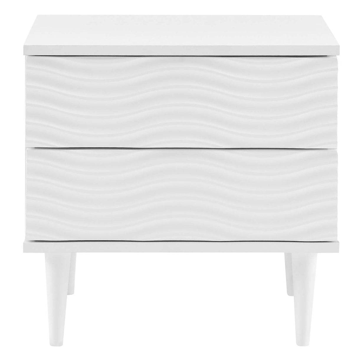 Modern 2-Drawer Bedside Accent Table Nightstand