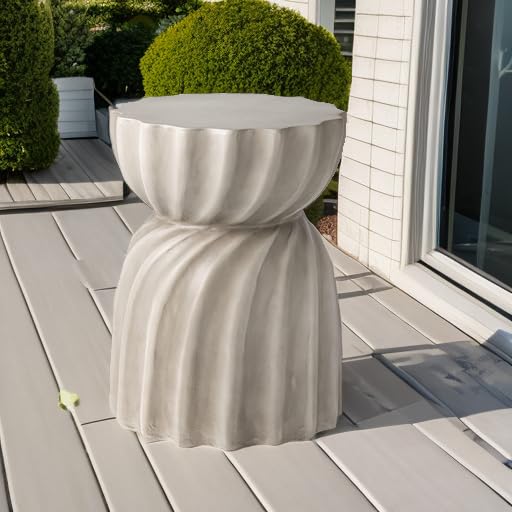 Outdoor Side Table, 19" H Outdoor Accent End Table, Patio Side Tables