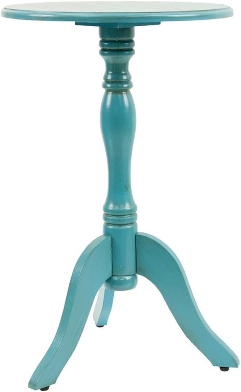 Simplify Round Pedestal Accent Side Table, Chic & Compact MDF Furniture for Traditional