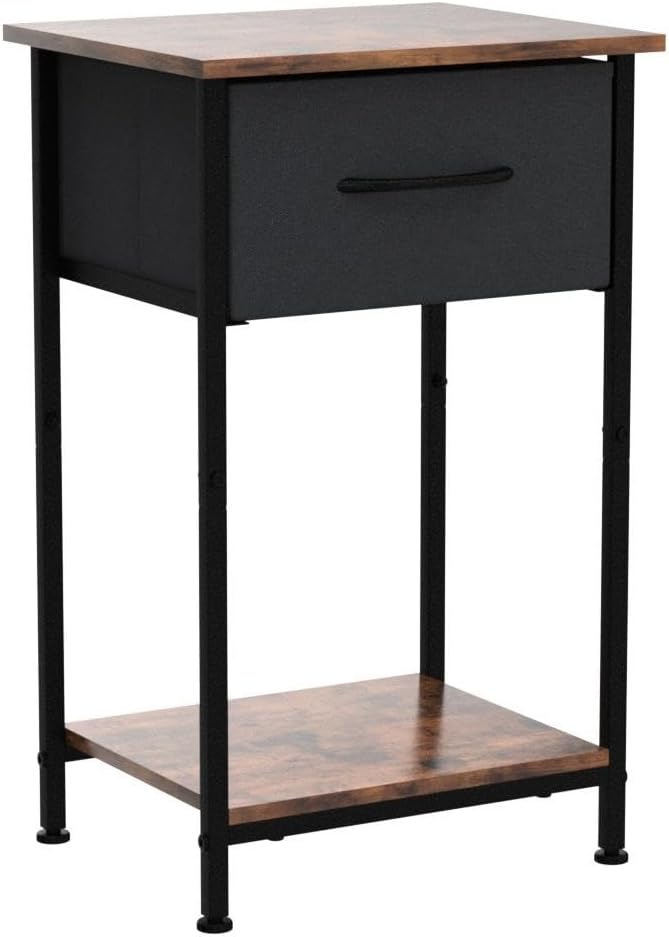 Nightstand Set of 2, Bedside Table End Table for Bedroom Dorm Nursery Living Room