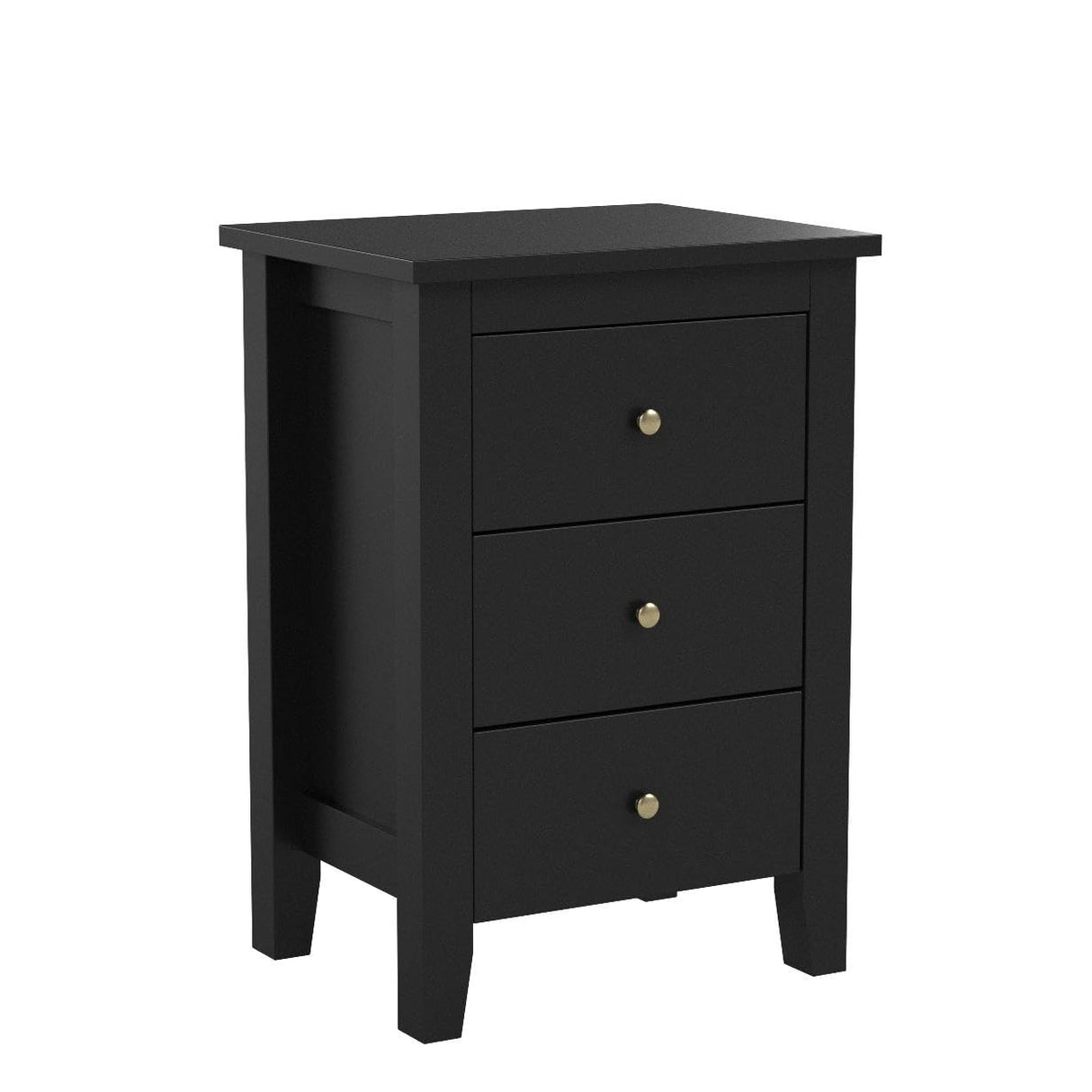 Nightstand with 3 Drawers Set of 2