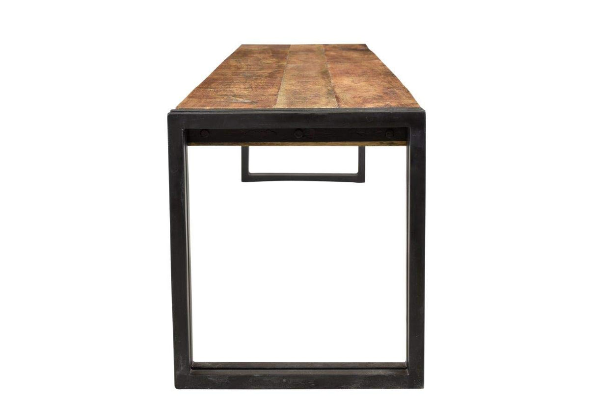 Timbergirl Hand-Crafted Reclaimed Wood and Metal Bench