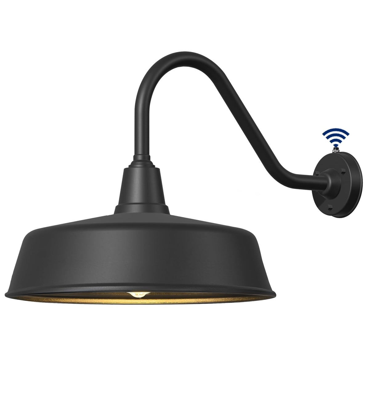 21 Inch Large Outdoor Gooseneck Barn Lights from Dusk to Dawn, Extended Arm Classic