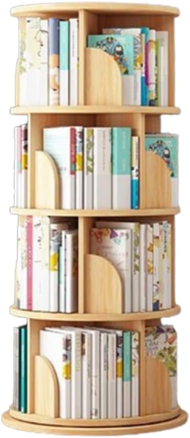 Rotating Bookshelf, Floor Saving Children's Picture Book Shelf, Simple Bookshelf