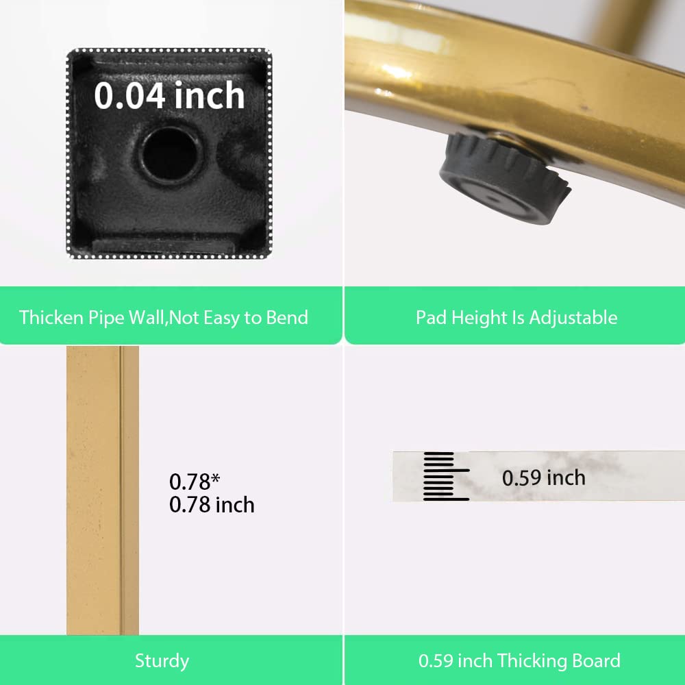 Life Concept Accent Marble Sofa Laptop C Shaped Side Table