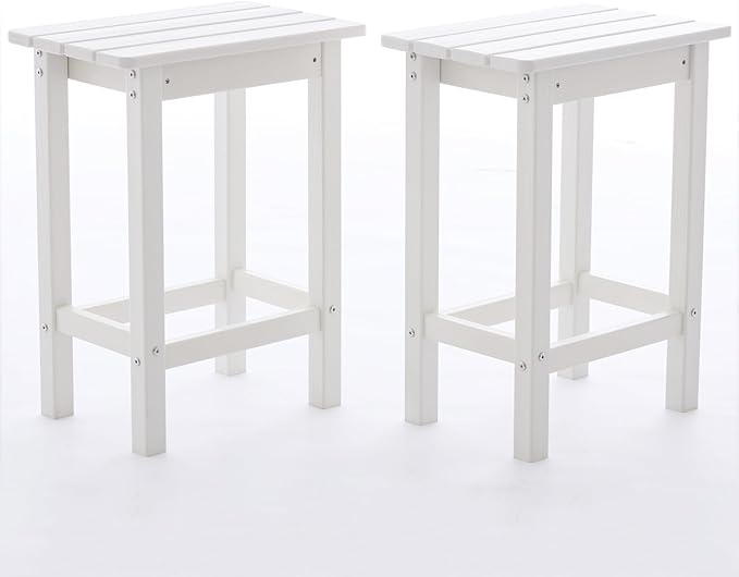 Outdoor High Top Bar Stools, Outdoor Patio Chairs Set of 2 for Bistro, Poolside