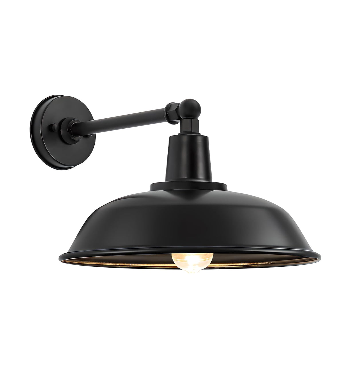 15" Large Outdoor Gooseneck Barn Light, Door Classic Farmhouse Outdoor Wall Light Exterior Lighting