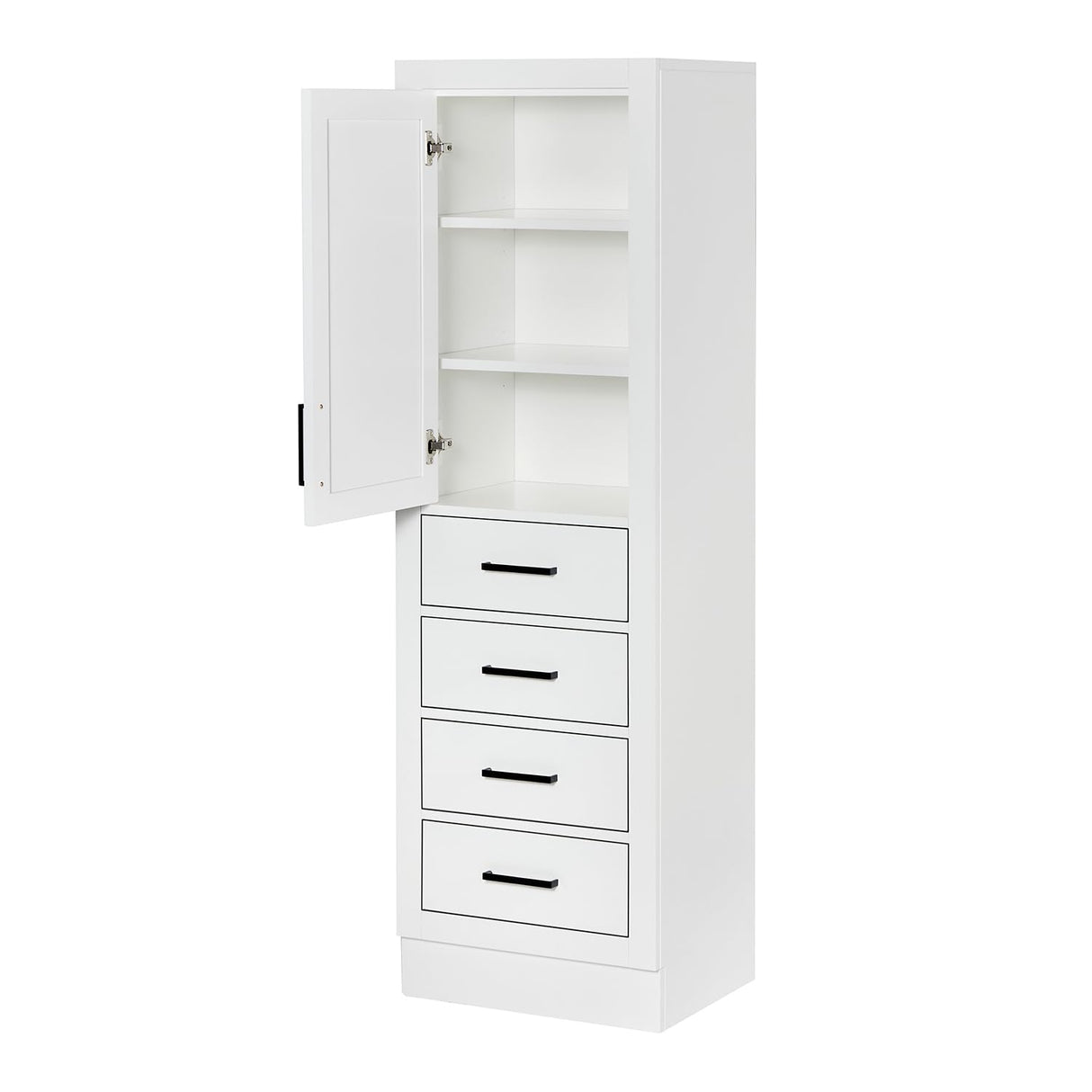 Hepburn Bathroom Storage Cabinet - Solid Hevea Wood and Fully Assembled for Long-Lasting