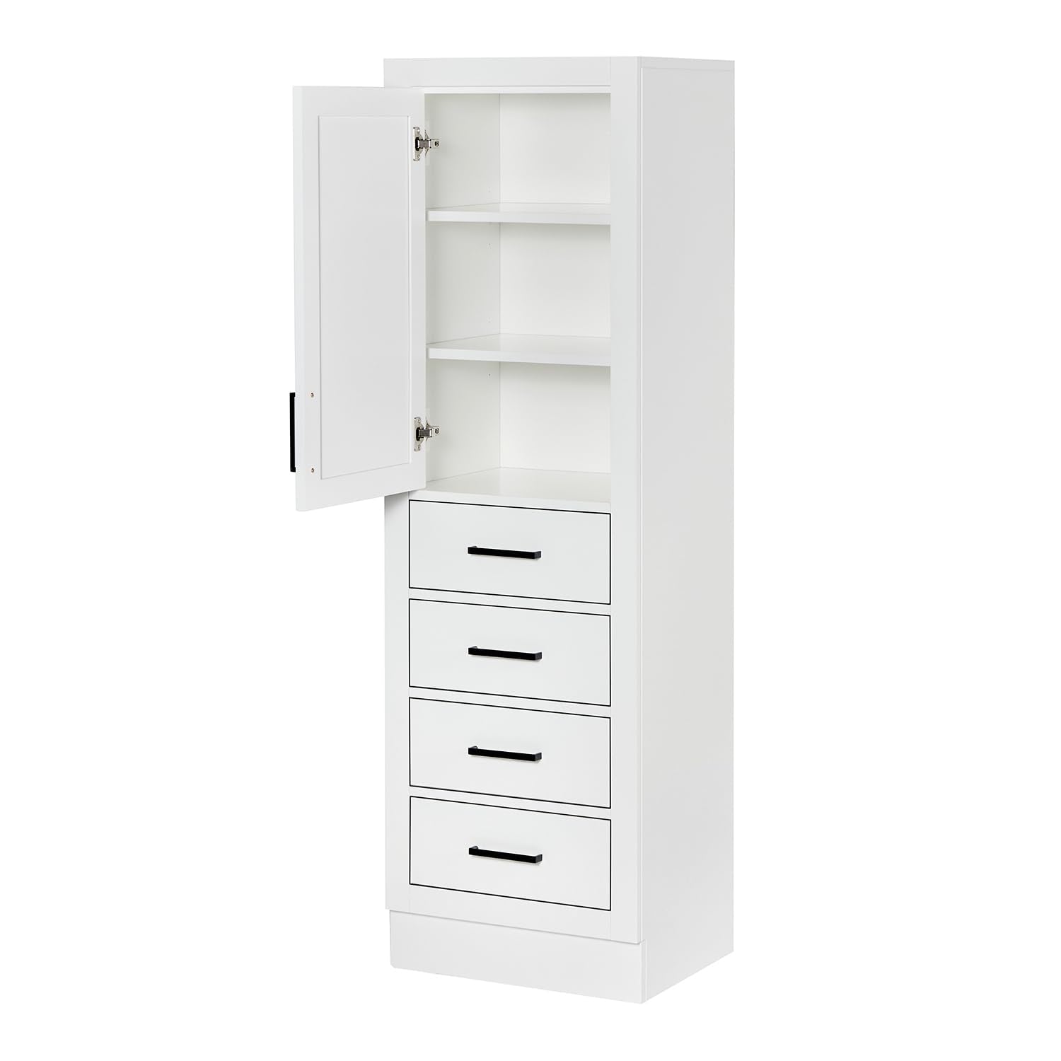 Hepburn Bathroom Storage Cabinet - Solid Hevea Wood and Fully Assembled for Long-Lasting