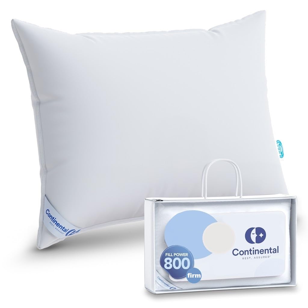 100% Luxury Down Pillow - Siberian 800 FP Firm Support Queen Size