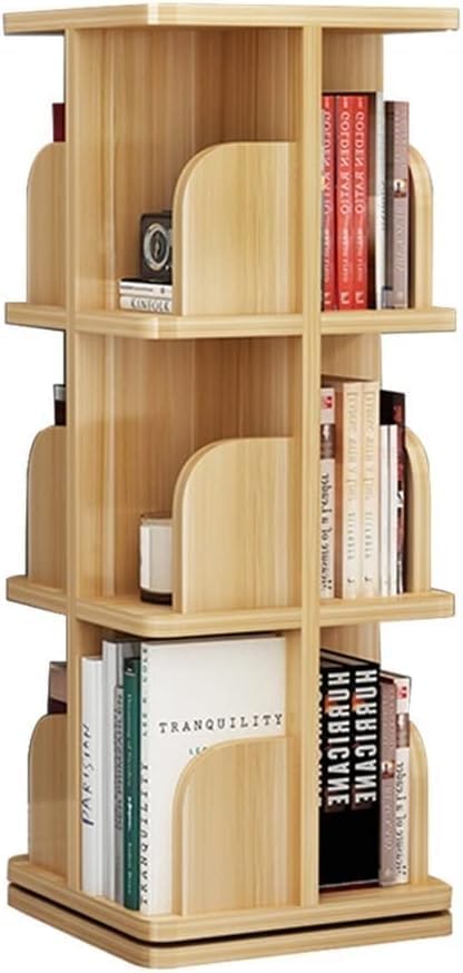 bookcases Rotating Bookshelf 360° Book Storage Rack Picture Book Rack Living Room