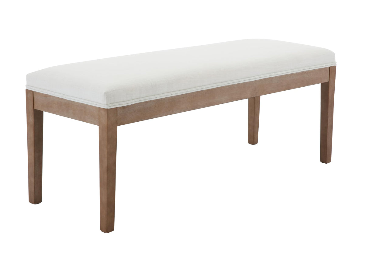 Linen Dining Bench Upholstered Entryway Bench Farmhouse Shoe Bench