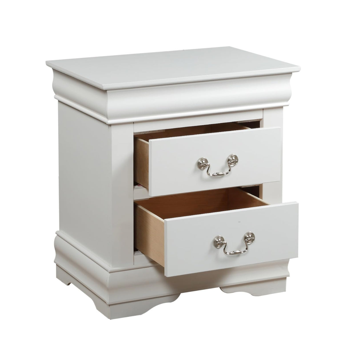 Louis Philippe Nightstand in White