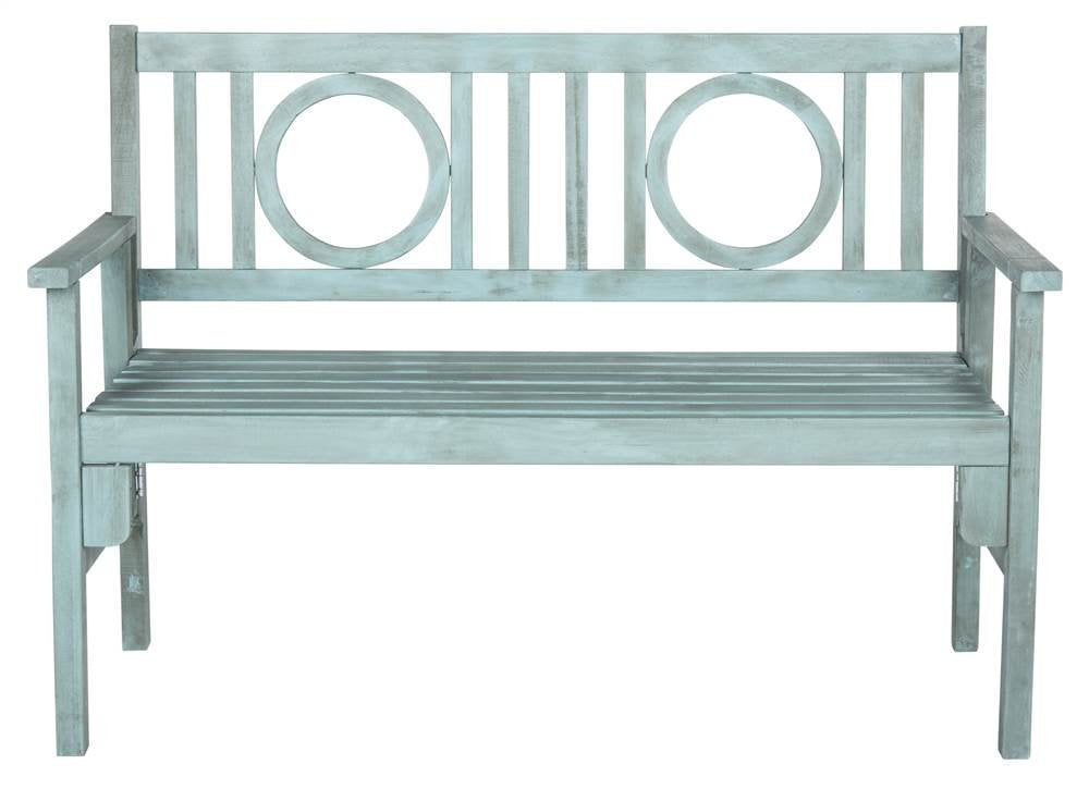 Outdoor Collection Piedmont Folding Bench, Beach House Blue