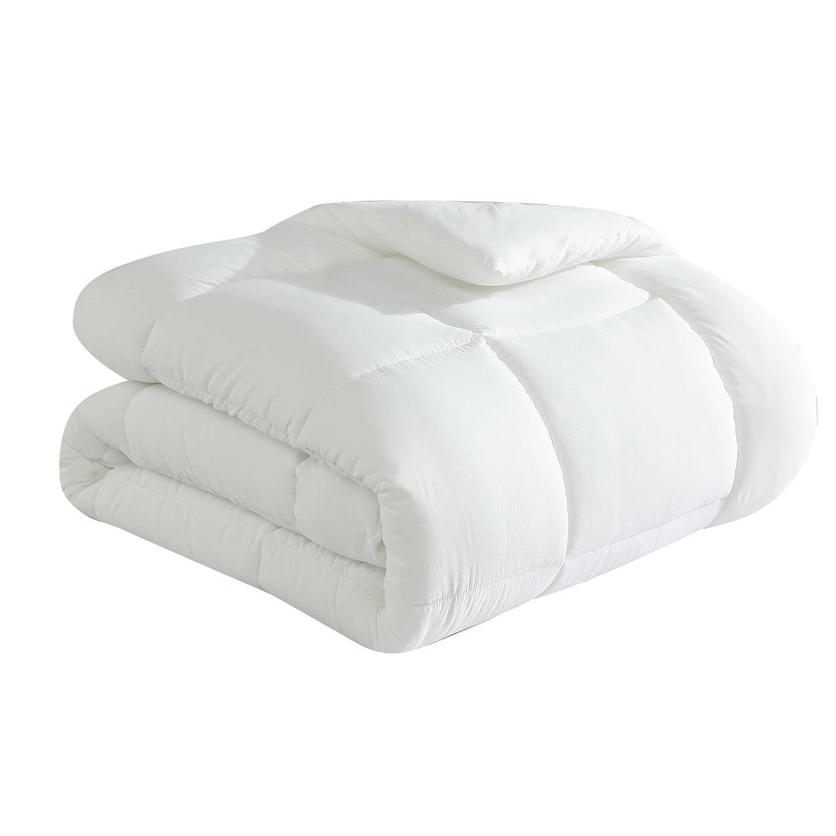 Perry Ellis Portfolio - Comforter, Down Alternative Quilted Bedding, Dorm Room Essentials, Quilted Inspired Room Decor (All Season White, Full/Queen)