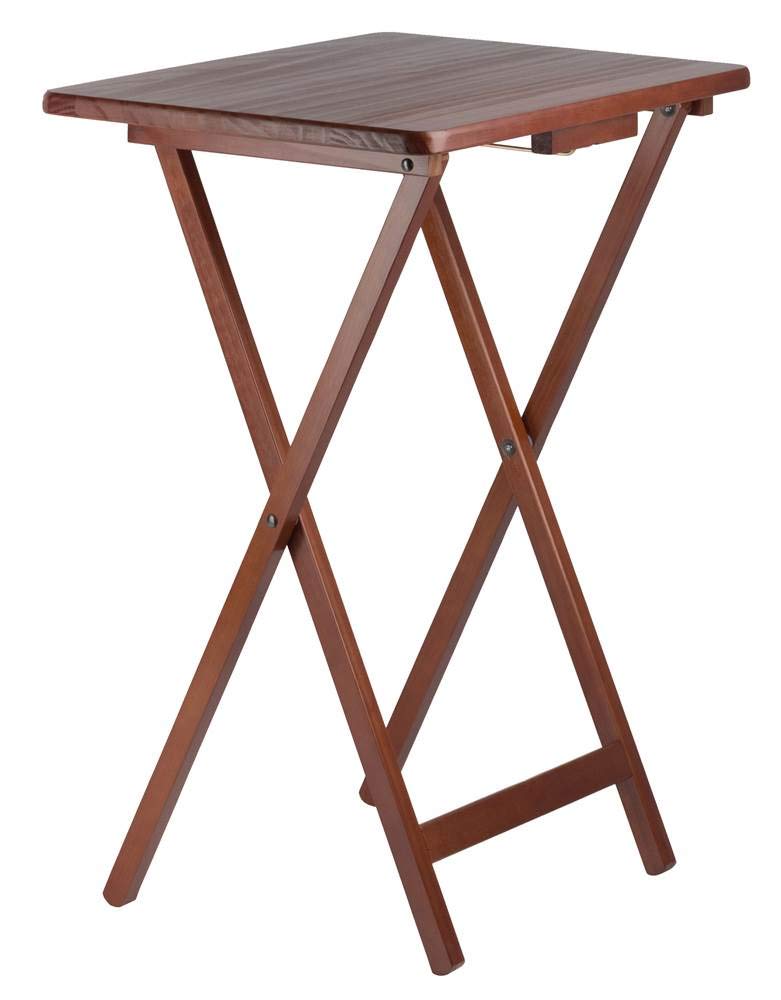 Alex Snack Table, Walnut, 19.06x14.57x25.98, 5-PC Set