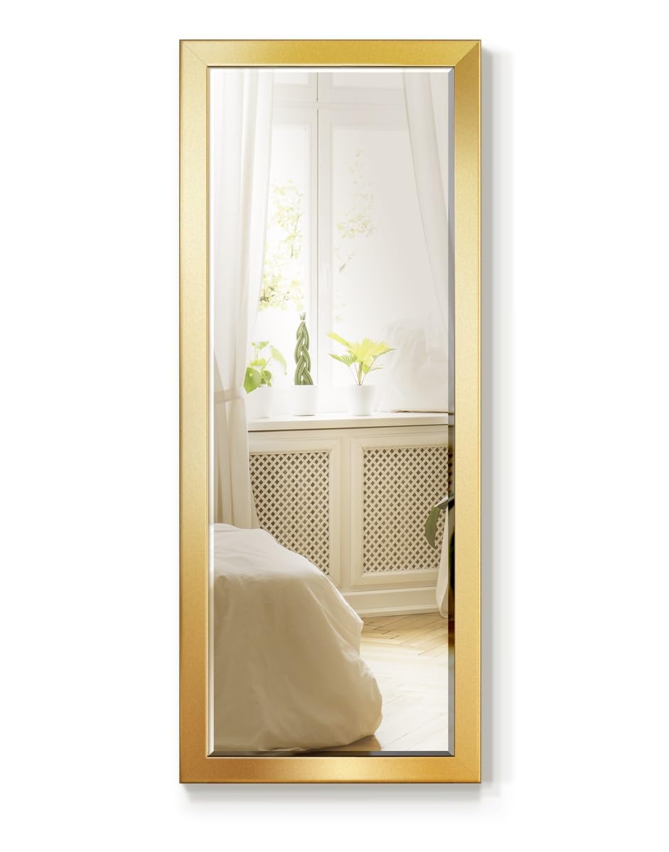 Gallery Full Length Mirror Shiny Gold Wood Frame