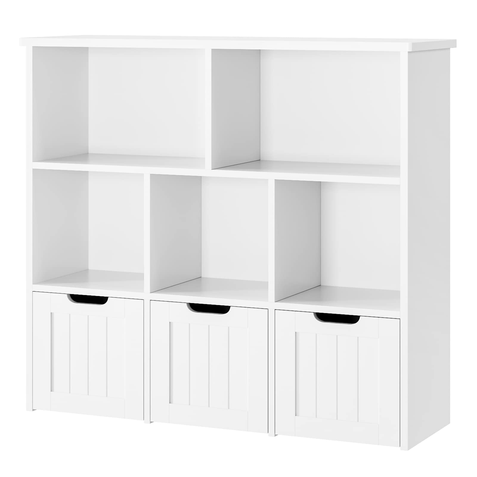 Toy Storage Organizer with 3 Movable Drawers, Floor Storage Cabinet Toy Chest