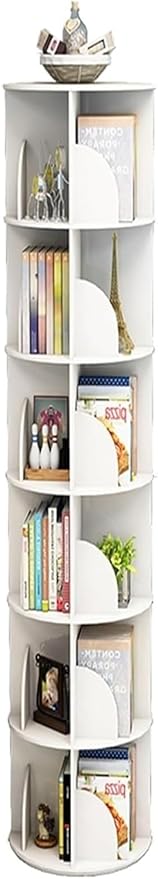 Rotating Bookshelf, Rotating Bookshelf Tower, Bookshelf 360 Degree Bookcase Table Rack