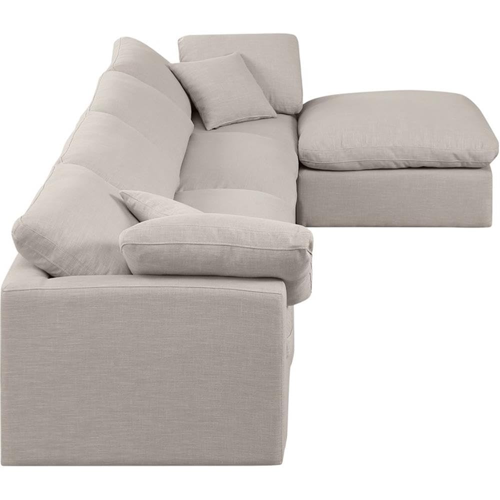 141Beige-Sec5A Indulge Collection Modern | Contemporary Modular Sectional